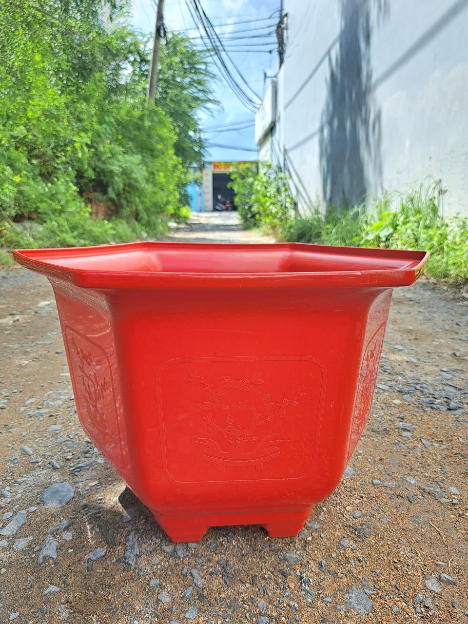 Chậu lục giác mai 470 đỏ